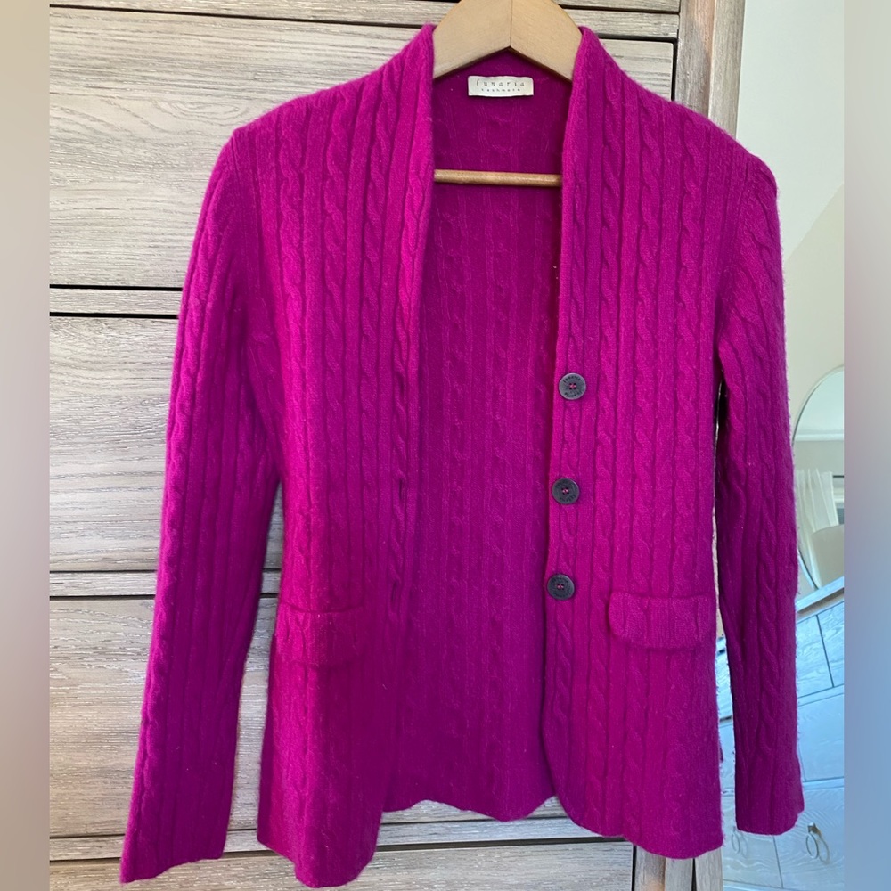 Lunaria 100% Cashmere Cardigan S